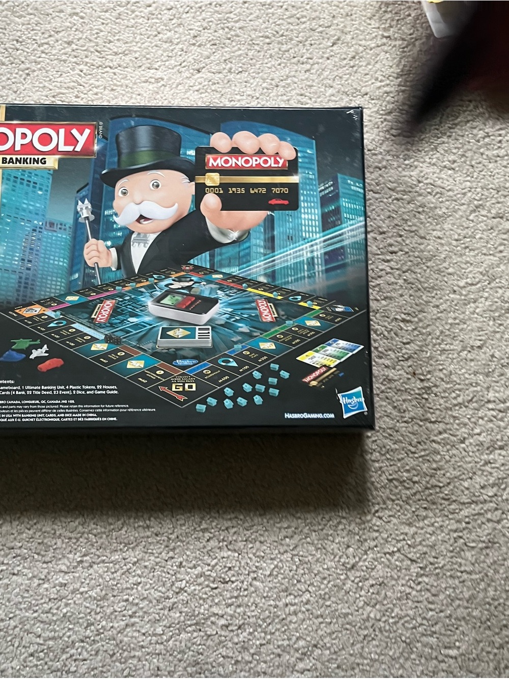 Hasbro Monopoly Banking Board Game - Black & Red Accents